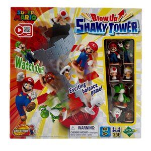 Super Mario Shaky Tower Balancing Game Epoch Family Fun Toy Nintendo Characters